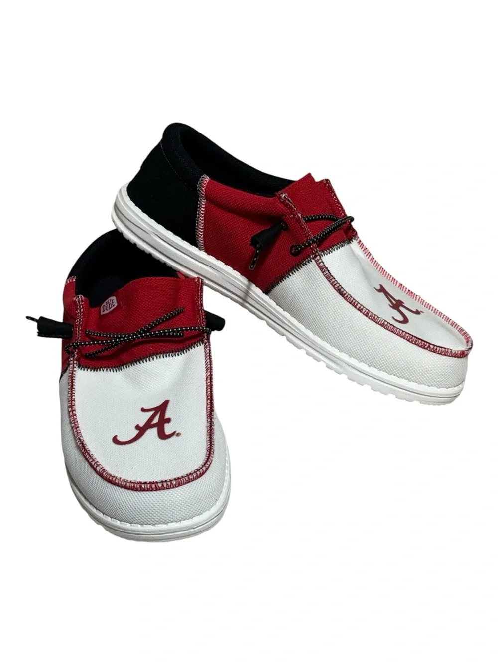 HEYDUDE Wally Tri NCAA Alabama Crimson Tide Men's Casual Slip On Shoes Sz 13
